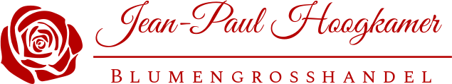 Logo Jean Pau Hoogkamer blumengrosshandel rood